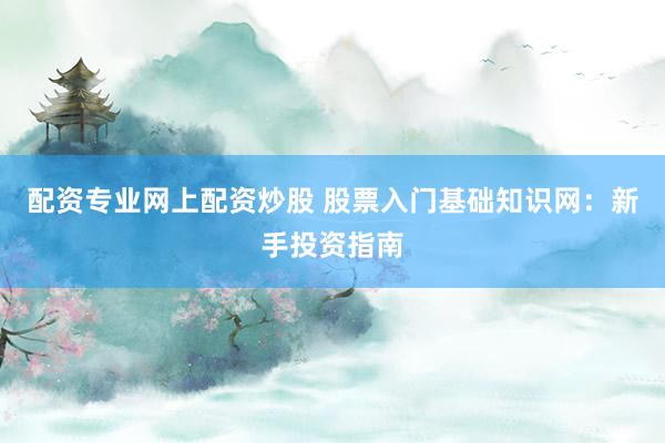 配资专业网上配资炒股 股票入门基础知识网：新手投资指南