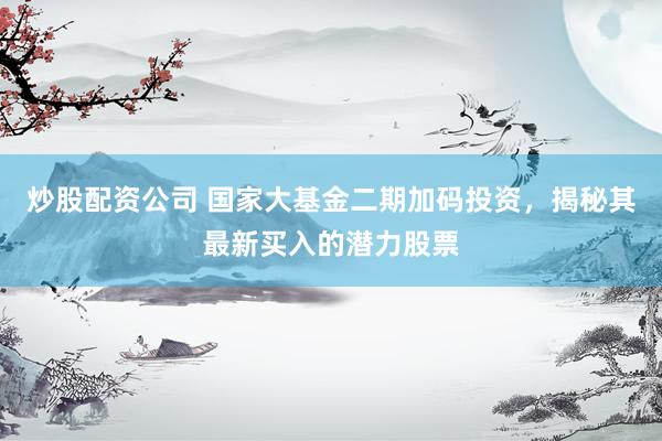 炒股配资公司 国家大基金二期加码投资，揭秘其最新买入的潜力股票