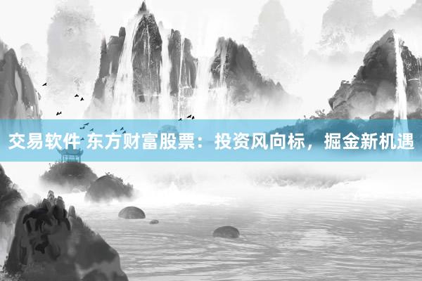 交易软件 东方财富股票：投资风向标，掘金新机遇