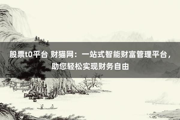 股票t0平台 财猫网:一站式智能财富管理平台,助您轻松实现财务自由